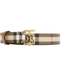 Burberry - Geruite Tb Riem - Lyst