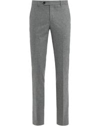 Moorer - Buttoned Tailored Trousers - Lyst
