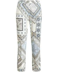 Etro - Paisley Patchwork Tailored Trousers - Lyst