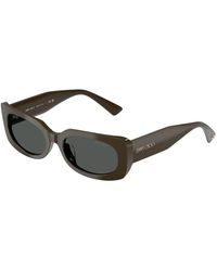 Jimmy Choo - Emeline Rectangle-Frame Sunglasses - Lyst