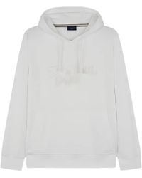 Paul & Shark - Logo-Embroidered Drawstring Hoodie - Lyst