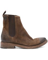 The Last Conspiracy - Marco Elastic-Panel Waxed-Suede Chelsea Boots - Lyst