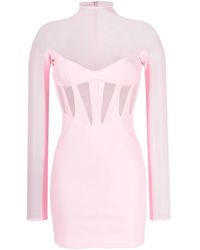 Mugler - Corset Illusion ミニドレス - Lyst