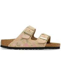 Birkenstock - Arizona Floral-Print Sandals - Lyst
