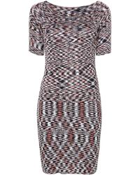 Missoni - Gebreide Midi-jurk Met Abstract Patroon - Lyst
