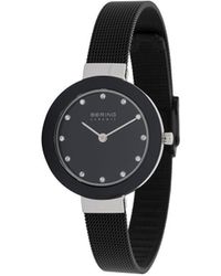 Bering Milanese Strap Watch - Black