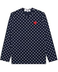 COMME DES GARÇONS PLAY - Polka-Dot Long-Sleeve T-Shirt - Lyst
