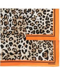 DSquared² - Schal Mit Tier-Print - Lyst