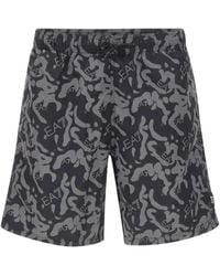 EA7 - Short De Bain À Logo Imprimé - Lyst