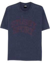 Stussy - Logo-Print Cotton T-Shirt - Lyst