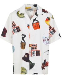 Carhartt - Camicia Jacob Rochester Con Stampa Grafica - Lyst