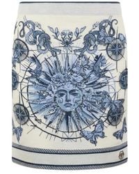 Philipp Plein - Knitted Mini Skirt Butterfly Tattoo - Lyst
