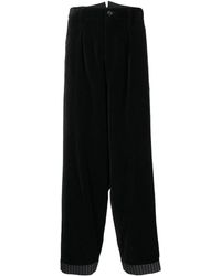 Yohji Yamamoto - Pantalones anchos de talle alto - Lyst