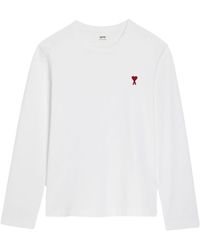 Ami Paris - Ami De Coeur Cotton Sweatshirt - Lyst