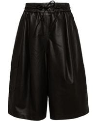 Yves Salomon - Knee-Length Leather Shorts - Lyst