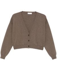 Roberto Collina - Fine-Knit V-Neck Cardigan - Lyst