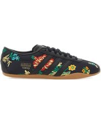 adidas - Floral-Embroidered Lace-Up Sneakers - Lyst