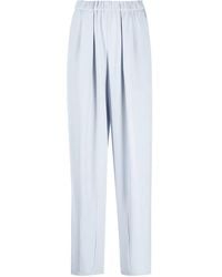 Emporio Armani - Straight-Leg-Hose Mit Falten - Lyst
