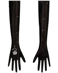 Anna October - Tona Sequin-Embellished Opera-Length Gloves - Lyst
