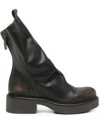 METISSE - Distressed-Effect Ankle Boots - Lyst
