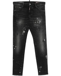 DSquared² - Distressed-Finish Faded-Effect Jeans - Lyst