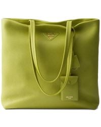 Prada - Große Tote Bag Aus Leder - Lyst