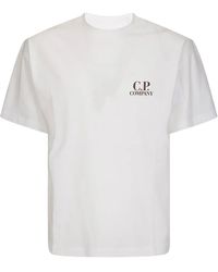 C.P. Company - Logo-Print Short-Sleeve T-Shirt - Lyst