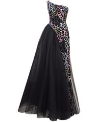Gemy Maalouf - Beaded Asymmetrical Gown - Lyst