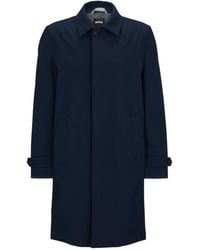 BOSS - Button-Up Trenchcoat - Lyst