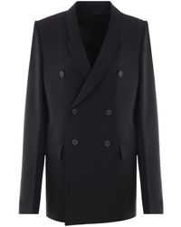 Rick Owens - Giacca In Grain De Poudre - Lyst