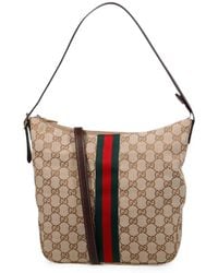 Gucci - Medium Gg Supreme Web-Stripe Messenger Bag - Lyst