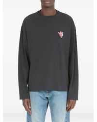 Maison Margiela - Floral-Print Long-Sleeve T-Shirt - Lyst