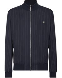 Philipp Plein - Pinstriped Bomber Jacket - Lyst
