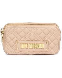 Love Moschino - Pochette Matelassée À Plaque Logo - Lyst