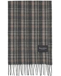 Marc O' Polo - Plaid Fringed Scarf - Lyst
