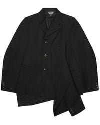 COMME DES GARÇON BLACK - Deconstructed Asymmetric Jacket - Lyst