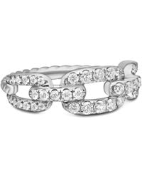 David Yurman - 18Kt Stax Chain Link Diamond Ring (7Mm) - Lyst
