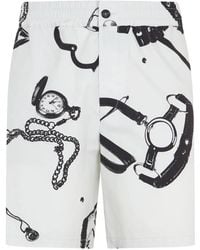 Moschino - Graphic-Print Shorts - Lyst