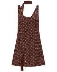 Posse - Evie Polka-Dot Mini Dress - Lyst
