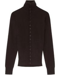 Lemaire - Wool Turtle-Neck Cardigan - Lyst