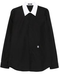 Balmain - Overhemd Met Contrasterende Kraag - Lyst