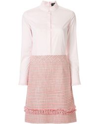 Paule Ka Blousejurk Met Lange Mouwen - Roze