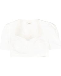 Isabel Marant - Top Fania Con Maniche A Palloncino - Lyst
