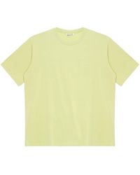 AURALEE - Katoenen T-shirt Met Ronde Hals - Lyst