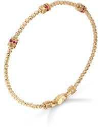 Officina Bernardi - 18Kt Moon Ruby Bracelet - Lyst