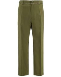Marni - Wollen Broek Met Geplooid Detail - Lyst