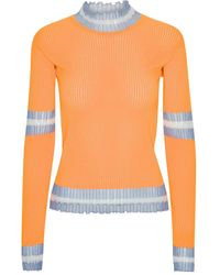 Henrik Vibskov - Perforated Ruffled Sweater - Lyst