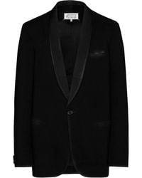 Maison Margiela - Wool Single-Breasted Blazer Jacket - Lyst