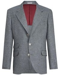 Brunello Cucinelli - Single-Breasted Blazer - Lyst