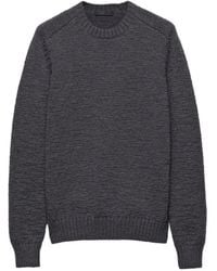 Prada - Pullover Mit Rundem Ausschnitt - Lyst